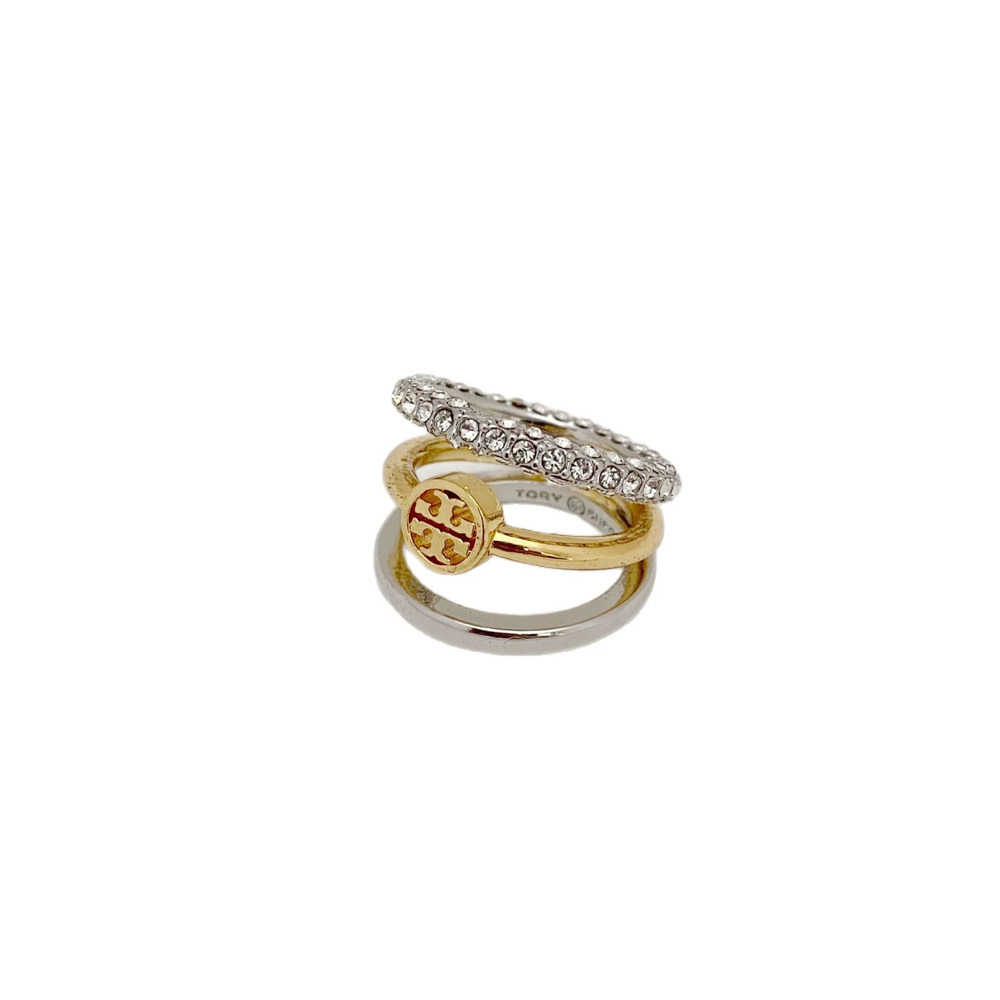 Tory Burch Rhinestone Triple Layer Ring - Picture 5 of 6